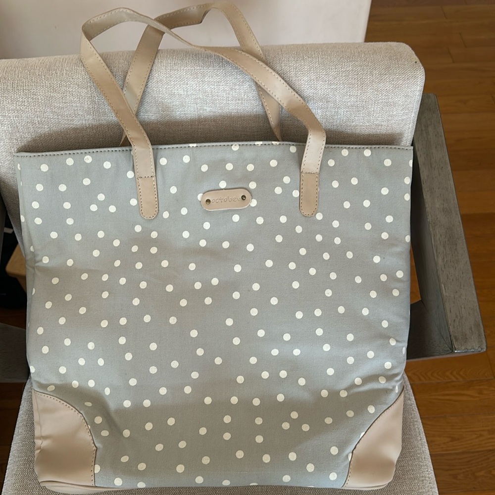 October canvas tote bag. New.
